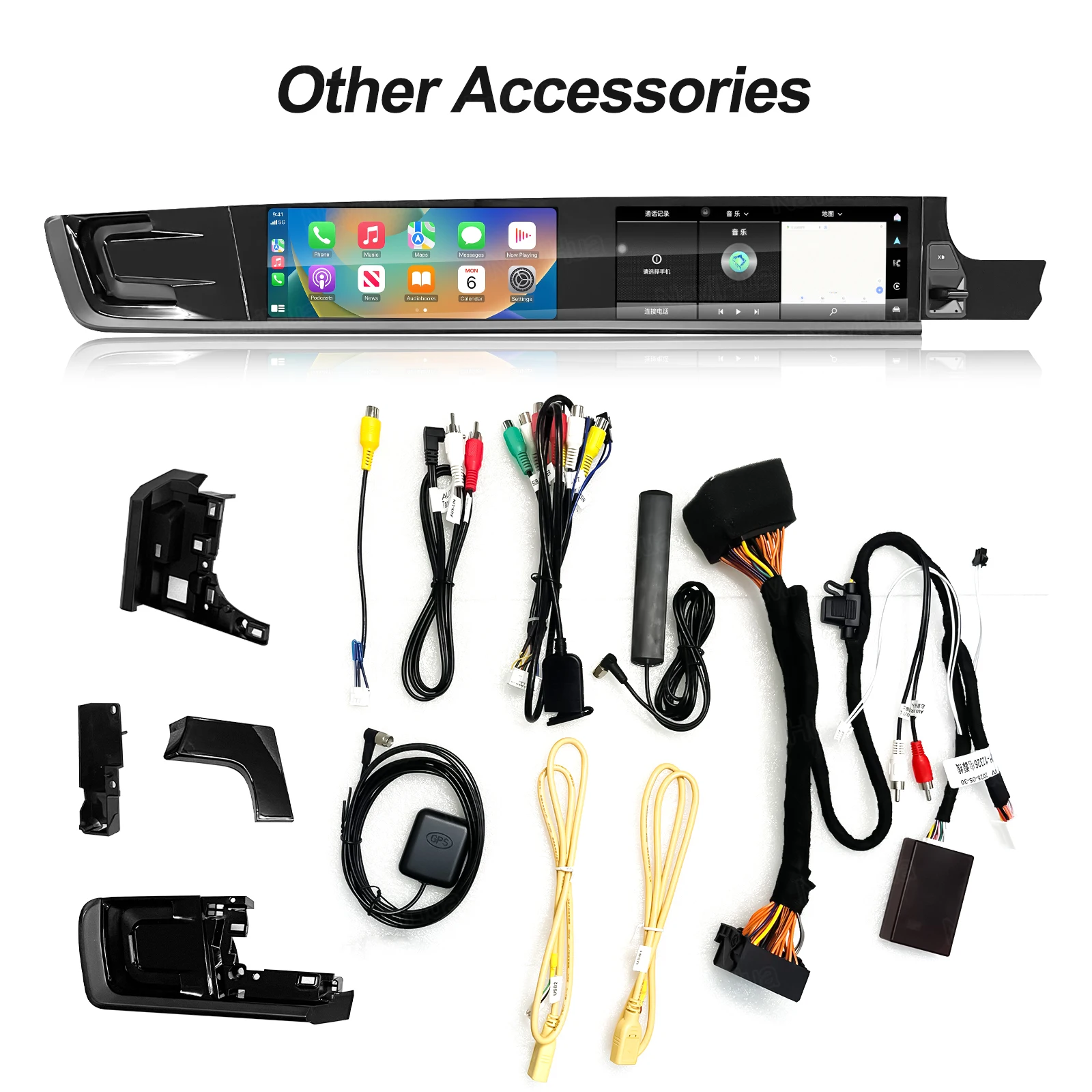 Layar Multimedia Hiburan Co-pilot Layar Ganda Stereo Android Navihua untuk Mobil Porsche Panamera 2018-2023 RHD Carplay Player