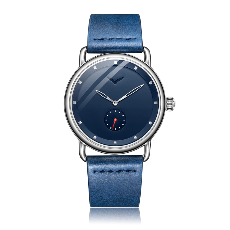 Men's Simple Waterproof Leather Quartz Watch