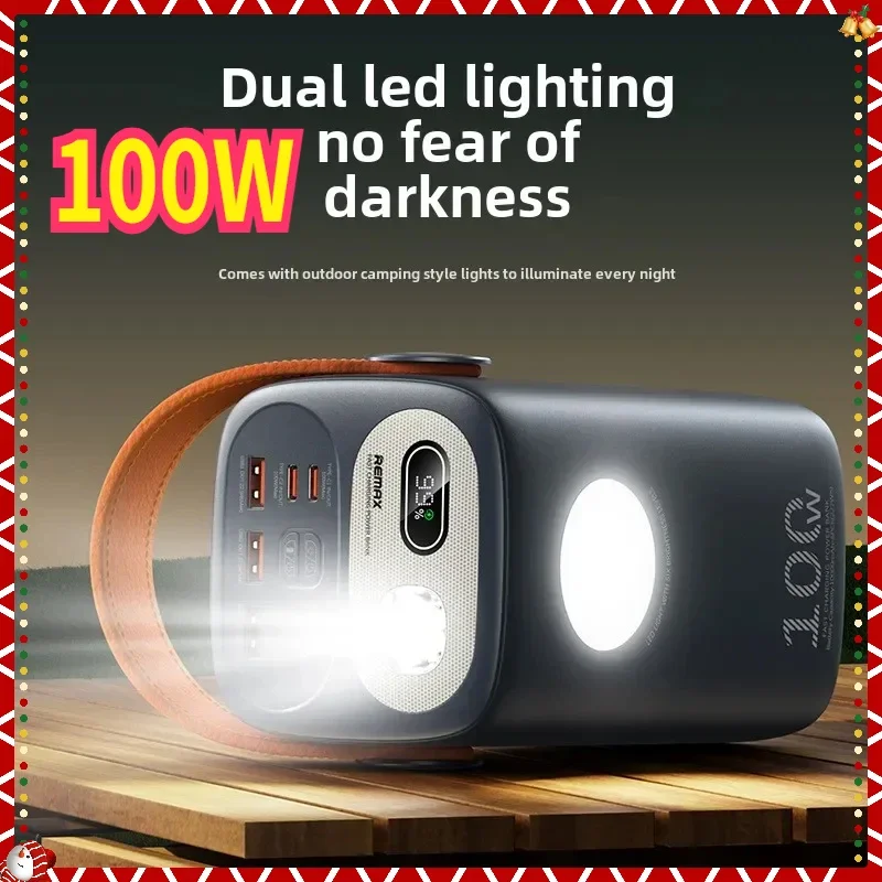 

100W High Capacity Power Bank Station for MacBook Laptop Tablet IPhone 16 Pro MAX Outdoor PowerBank Fast Charging 60000mAh