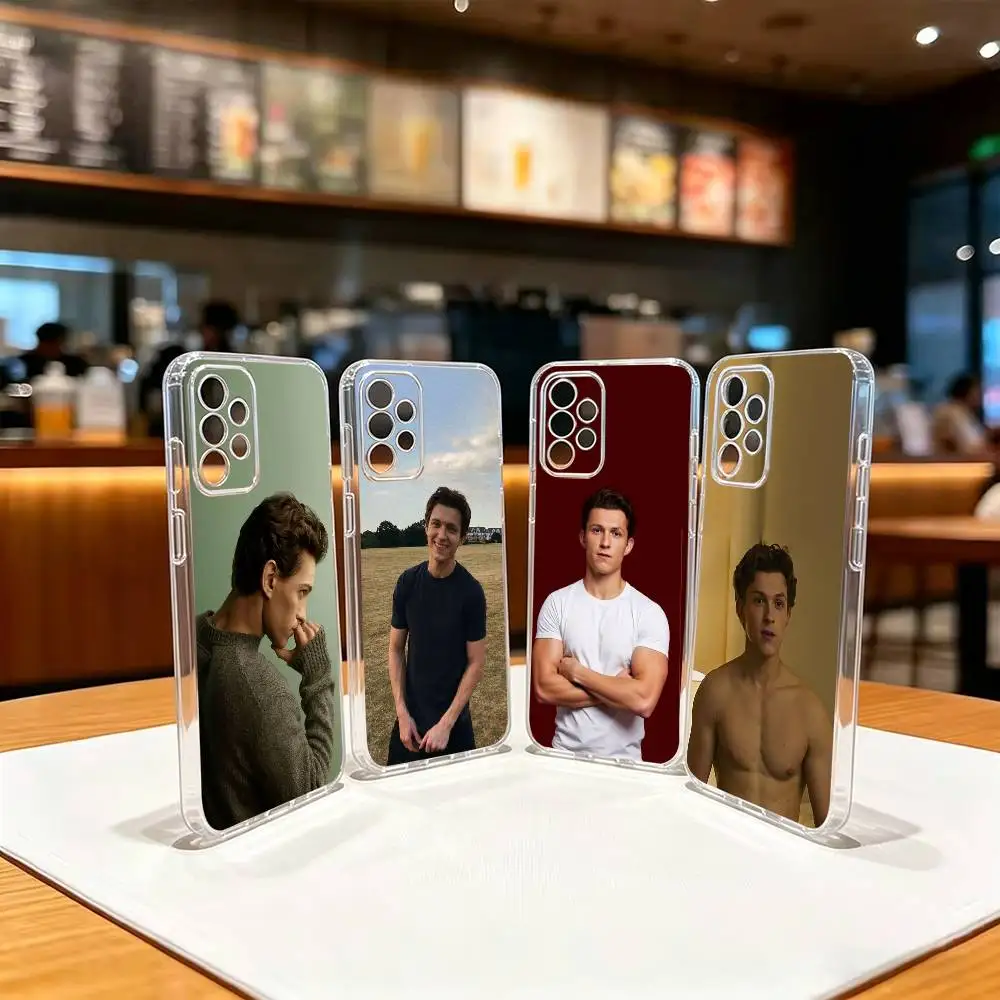 Funda transparente delgada y suave para teléfono Actor t-tommy-y h-Holland-nd para Samsung S 25,24,23,22,30,21,10,9,Ultra,Plus,Lite,FE,4,5 G