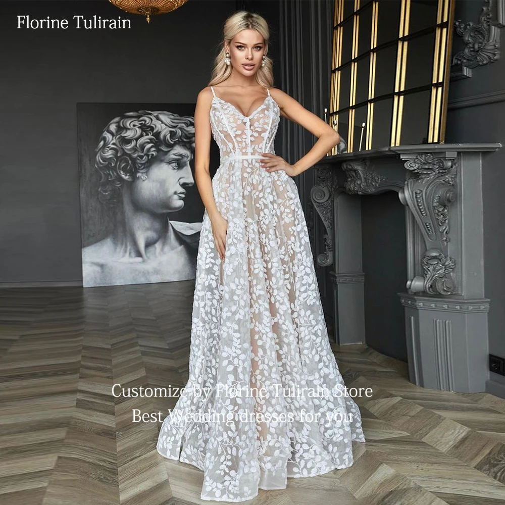 Robe De Mariée sur mesure avec bretelles Spaghetti, Sexy, col en v, dos nu, ligne a, élégante, courte, traîne, robes De Mariée, 2023