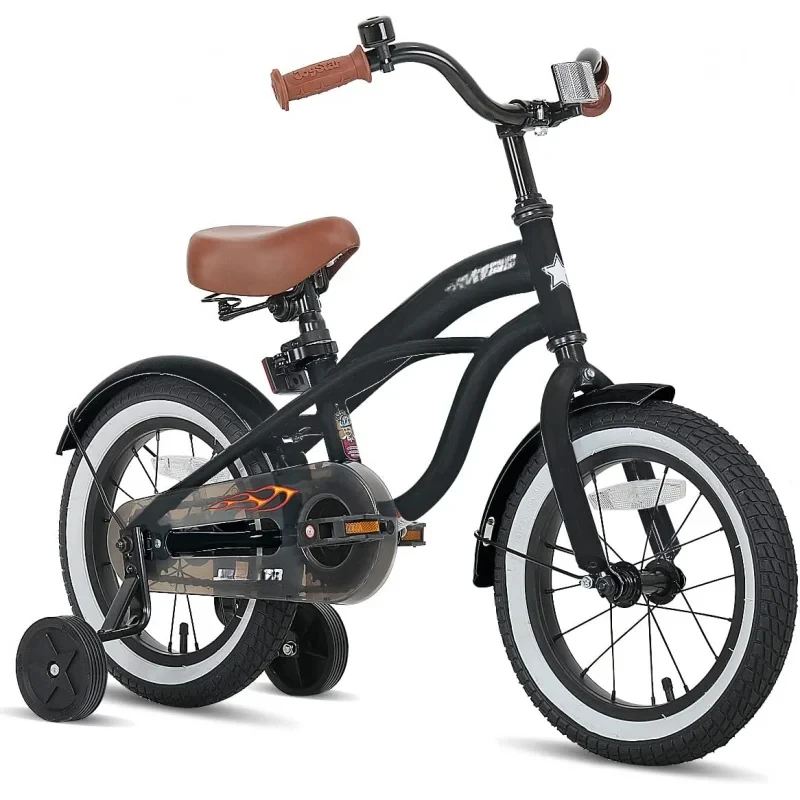 JOYSTAR 12 14 16 Inch Ages 2-7 Years Old ; , Bike with Training Wheels; Coaster Brake,Kids Cruiser Bicycles for Children