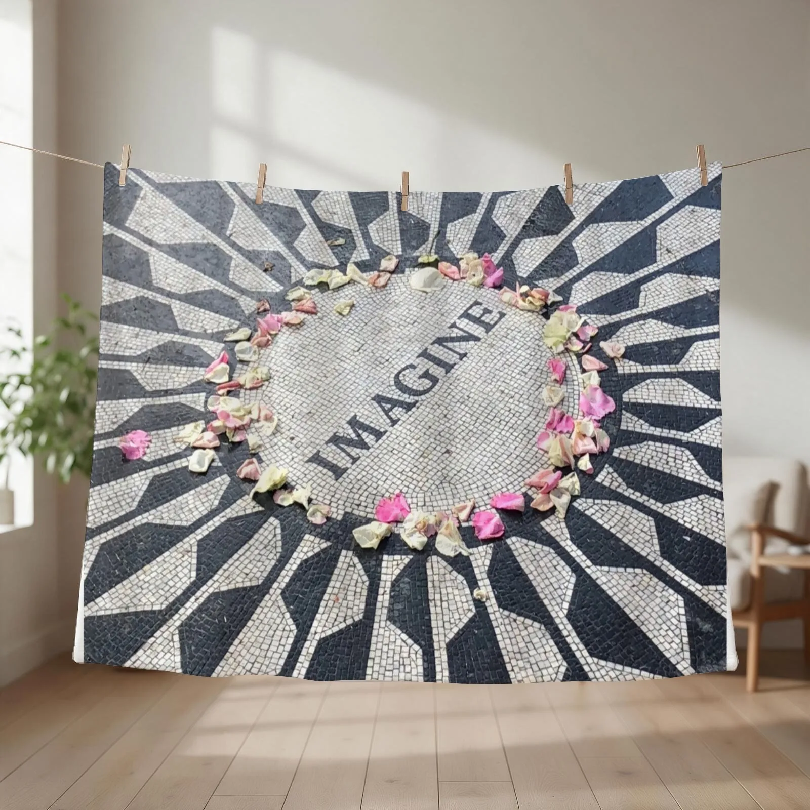 Imagine Throw Blanket couch cozy soft plush fuzzy picnic outdoor blanket