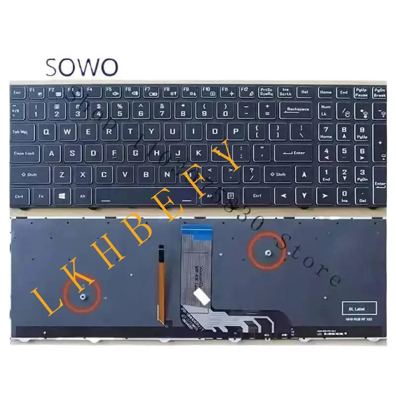 

New Keyboard with backlit for GX7 GX8 GX9 ZX7 ZX8 TX6 TX7 TX8 TX9 Z7-CT7NA €€