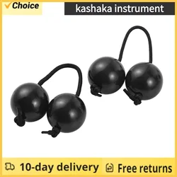 2 Pcs African Rhythms Aslatua Shakers Rhythm Sand Ball Musical Percussion Instruments Beginners Hand Shaker Balls for Party
