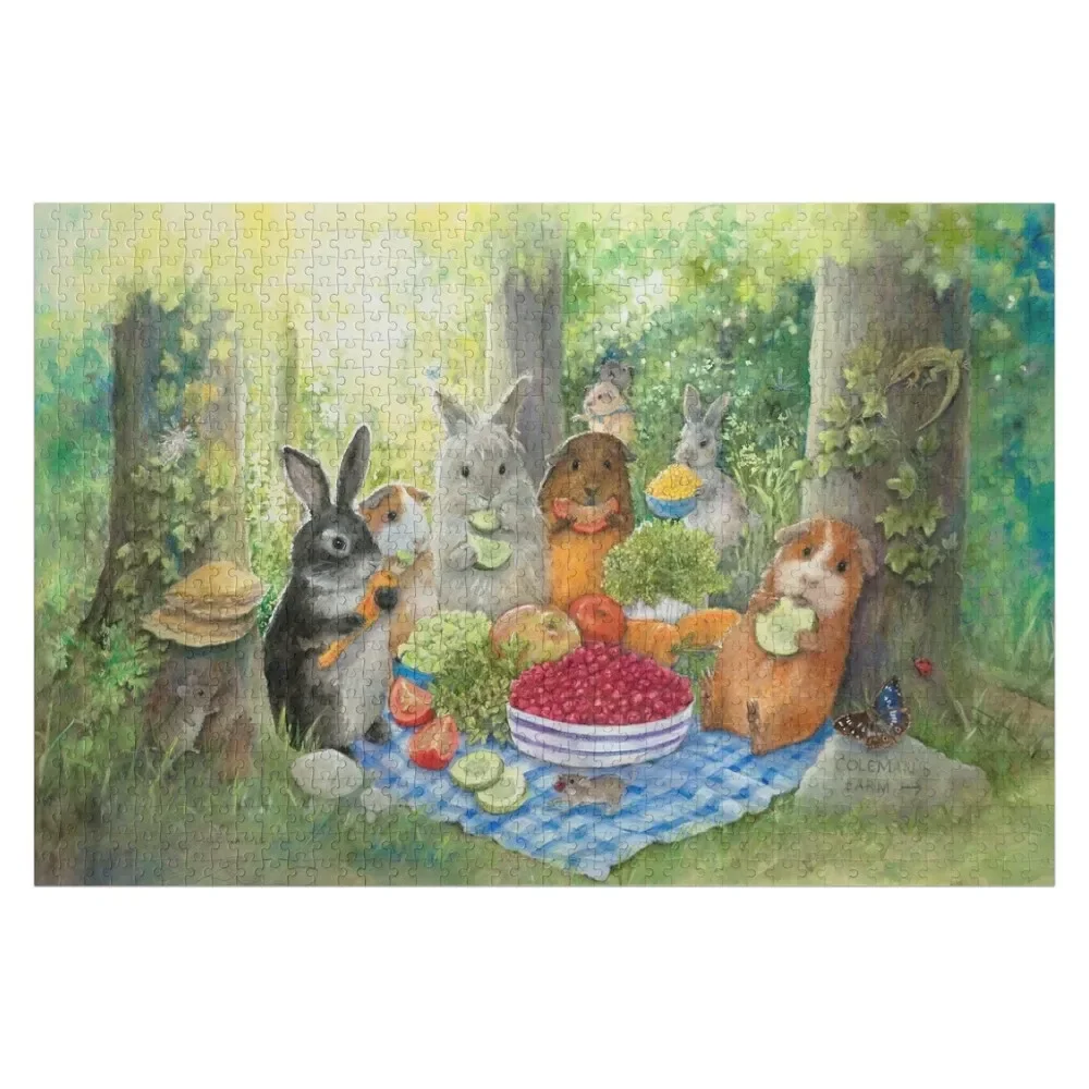 Picnic at Coleman's Farm Jigsaw Puzzle Photo Works Of Art Puzzle