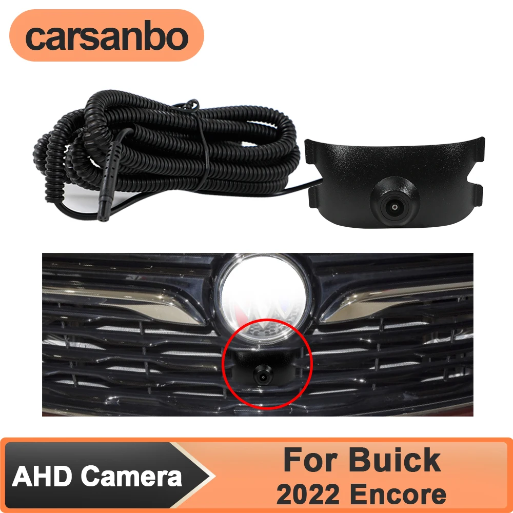 

Carsanbo AHD 1080P Night Vision 150° Vehicle Front View Camera for Car Buick 2022 Encore Fisheye Lens Waterproof Parking Assist