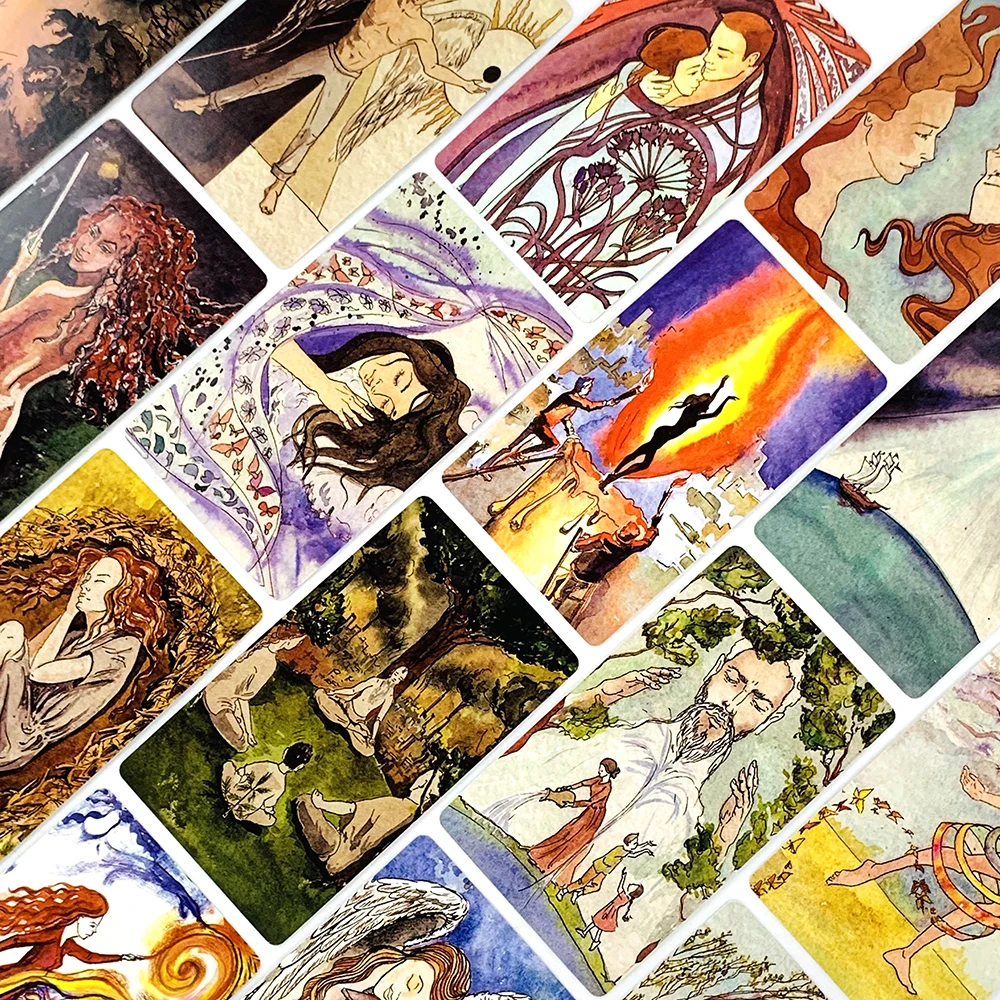 Русские карты Таро, 45-колода карт с инструкцией по бумаге, колода для гадания, игровая игра Borad, семейная игра