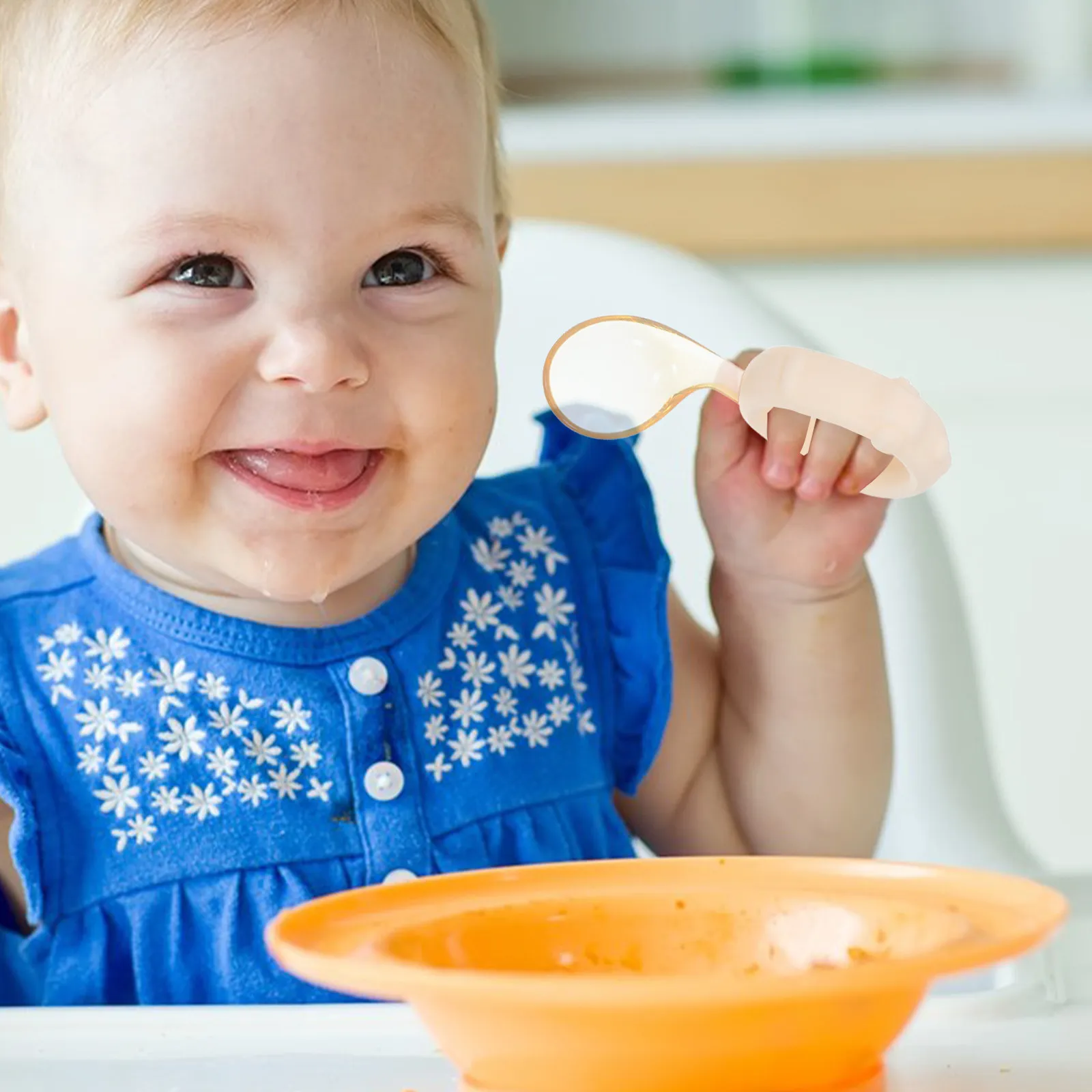 

Набор детских обеденных приборов: эргономичные ложка и вилка для малышей, безопасные для деликатных десен, устойчивые к микроволновке, для детского питания