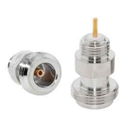 1pc N Female Jack RF Coax Adapter Convertor Solder Post Straight Nickelplated Dedicated Amplifiers NEW Wholesale