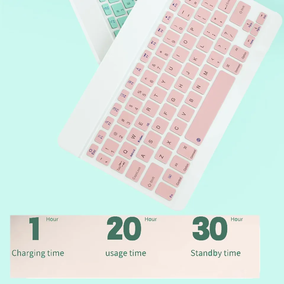 Étui clavier Bluetooth sans fil coloré bonbon pour Lenovo Pad, 11 \