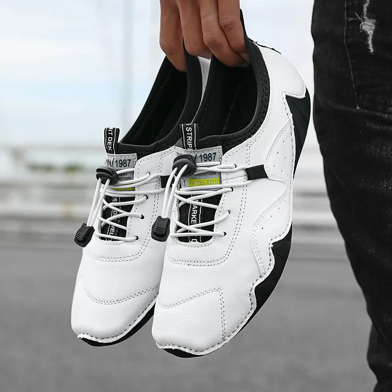 

Мужская обувь в стиле ретро, новая высококачественная конструкция, мягкий верх из искусственной кожи, удобная модная повседневная универсальная прогулочная обувь для мужчин