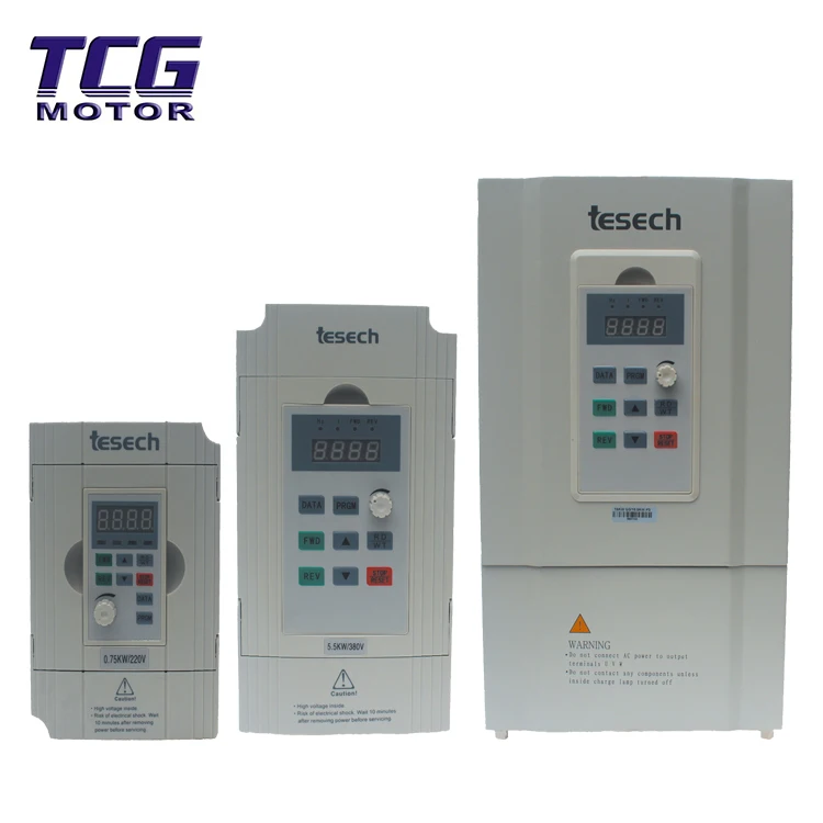 tesech 230v Single Phase Input 0.75kw 1hp Mini Vfd Variable Frequency Drive Inverter For Motor Speed Control