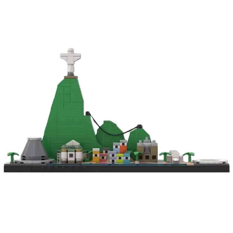 Mymocs World City Skyline Architecture sets Madrid New York Seville Prague Stockholm Budapest Cairo DIY Building Blocks Kid Toys view 3