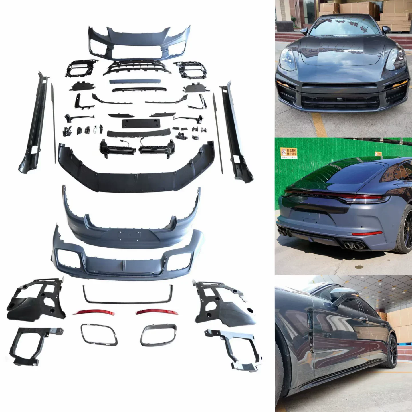 

Body kit for Porsche Panamera 971 2017-2023 Upgrade to 976 Turbos Front bumper rear bumper grille surround