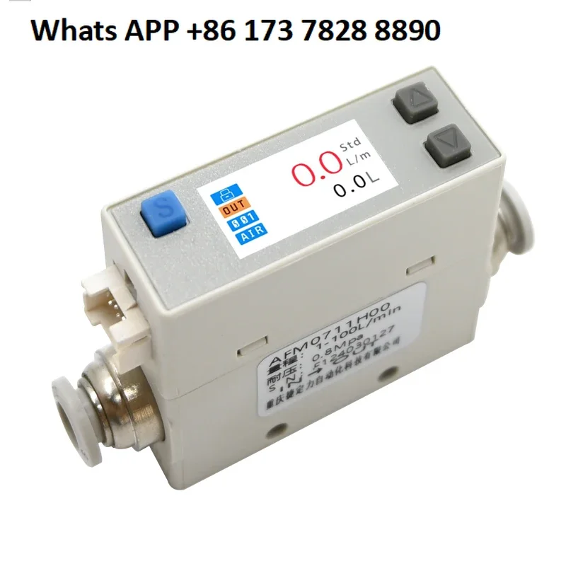 Gas flowmeter AFM0725 measure carbon dioxide argon digital display wide range micro gas mass flowmeter