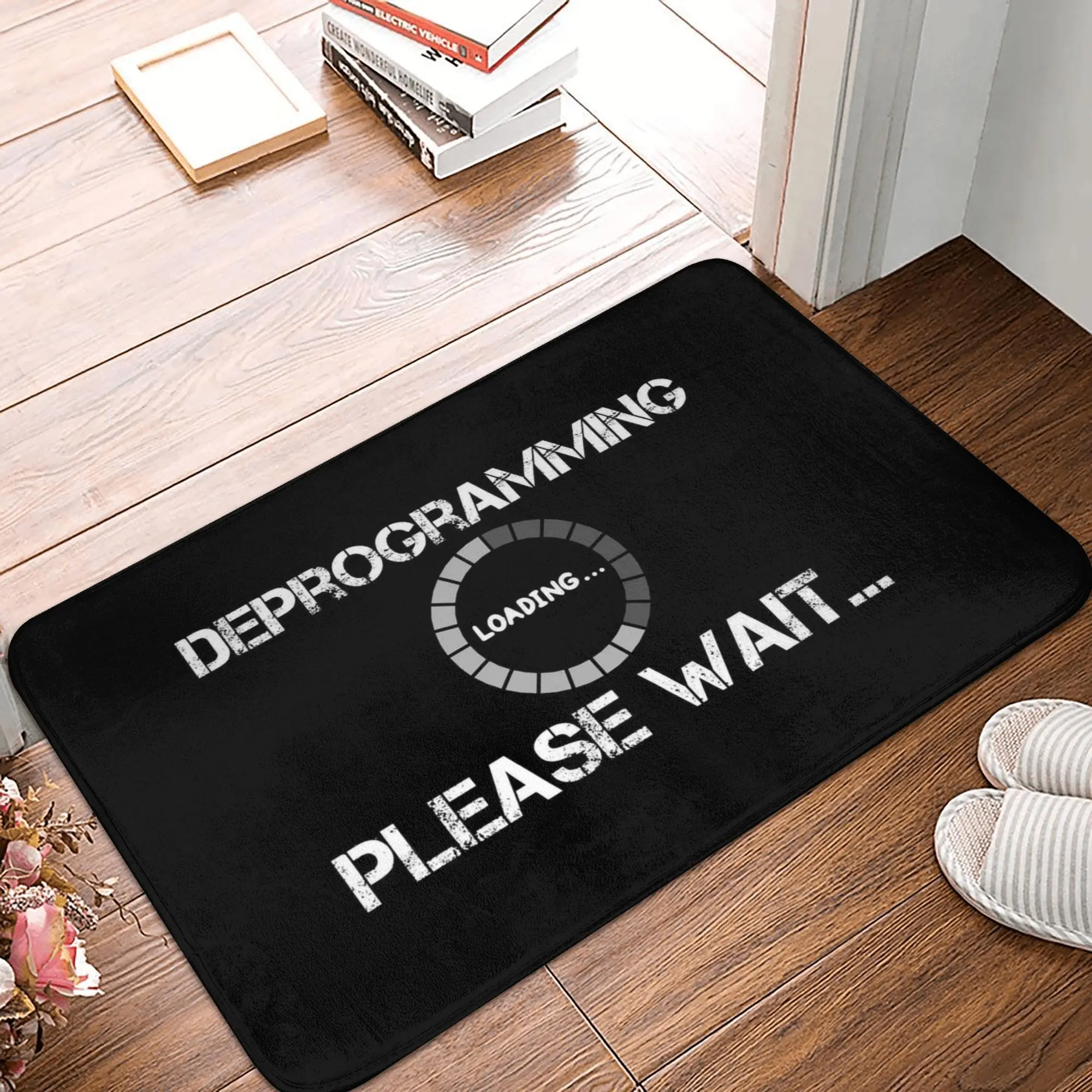 

Deprogramming Please Wait Funny Front Floor Door Entrance Mats Indoor Bath Kitchen Doormat Garden Carpet Rug