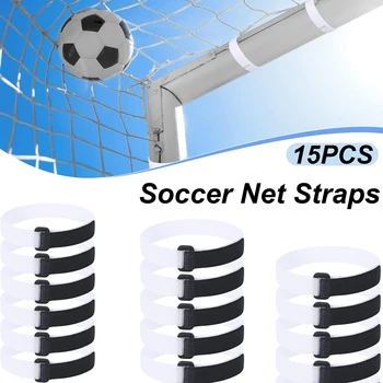 15PCS Soccer Goal Attachment Straps for Holding Soccer Placement Nets to The Goal Posts Buckle Design Net Wear-Resistant Clips