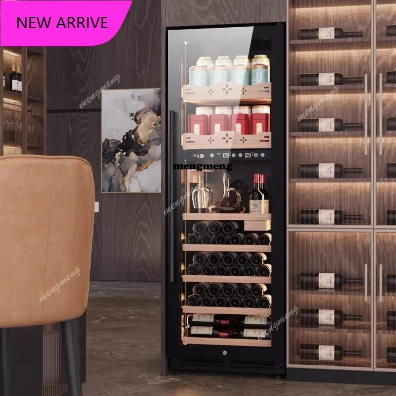 

Винный шкаф с постоянной температурой M138, встраиваемый, с двойной температурной зоной, для дома, для гостиной, для чая и напитков.