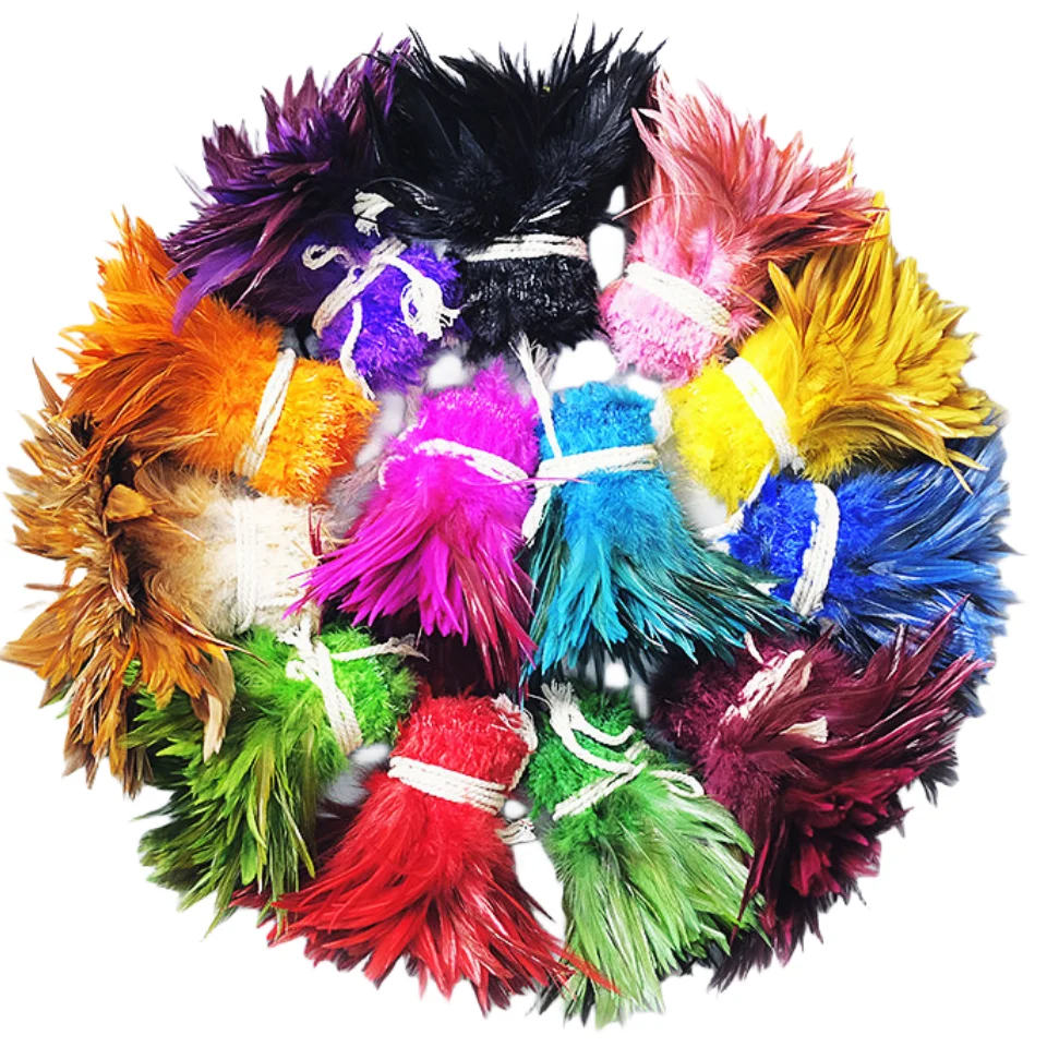 Plumas de pollo de faisán Natural para manualidades, 50 piezas, 10-15cm, pluma de gallo, joyería, pendientes de atrapasueños, accesorios de decoración