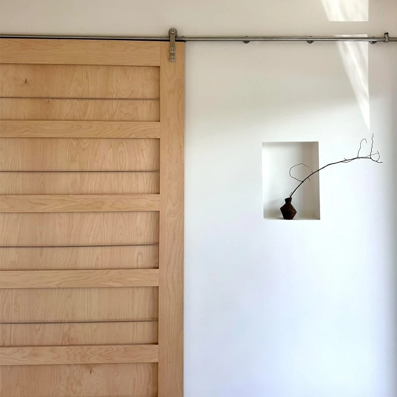 Barn door Birch marine panel door Entry door Solid wood Entry Open bedroom