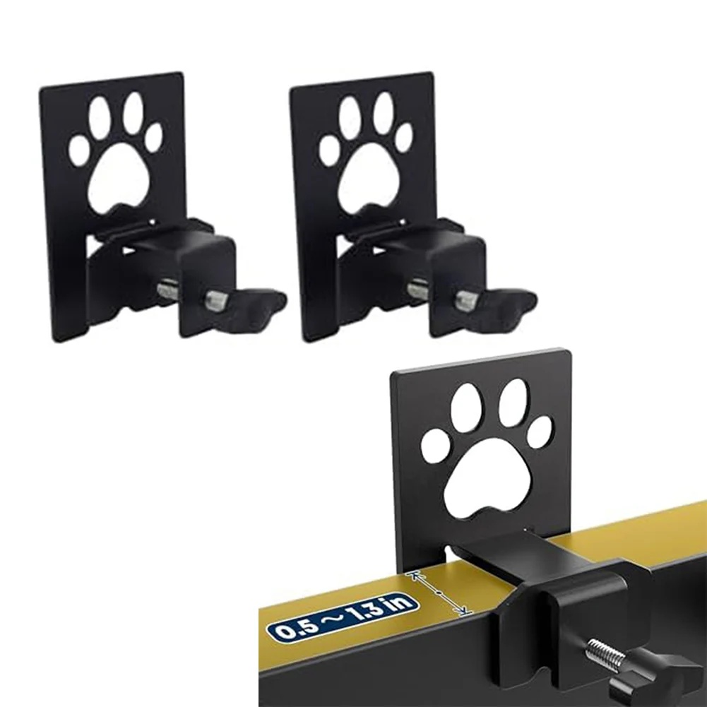 Mattress Anti Slip Retainer Adjustable Fit Non Slip Gaskets with Paw Design for Stable Sleep and Mattress Stability 2pcs Black