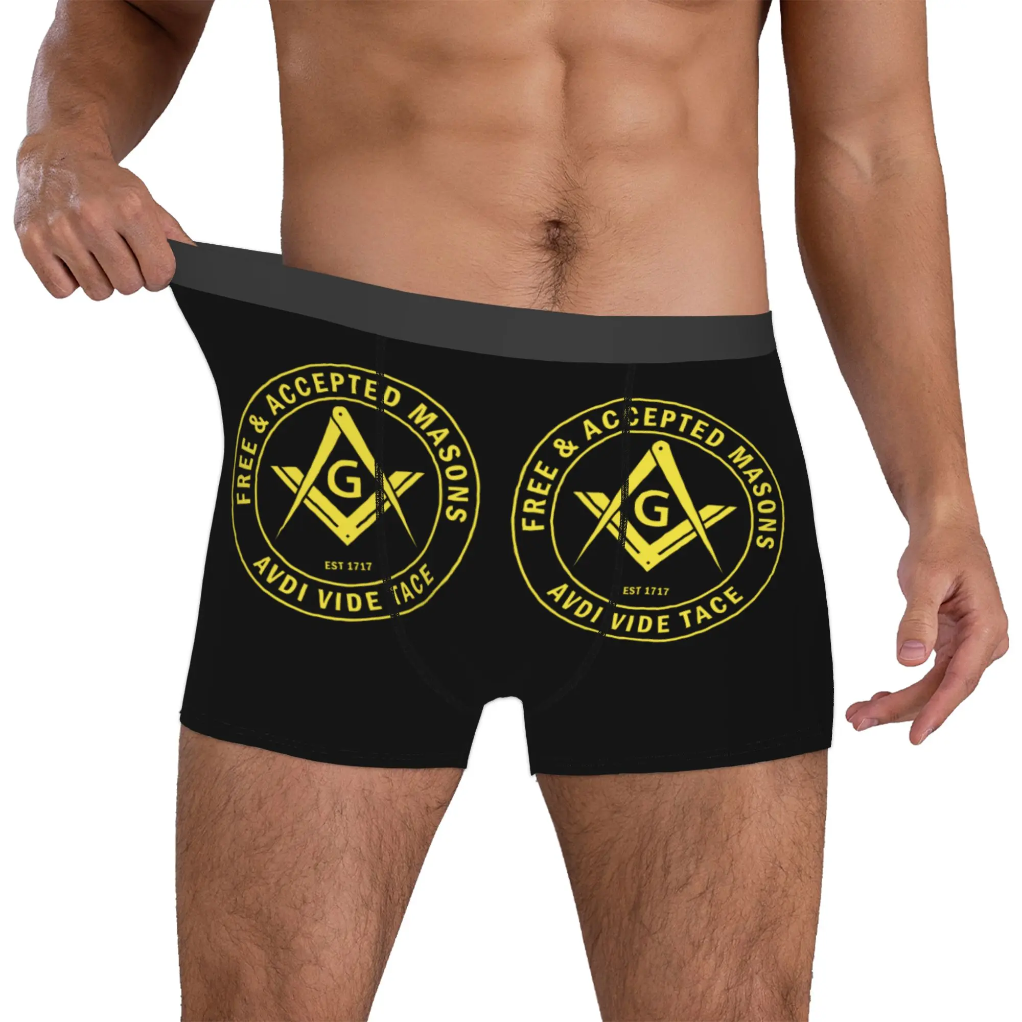 Free Accepted Masons Masonic Freemason Boxers Shorts Mens  Briefs Underwear Cool Underpants