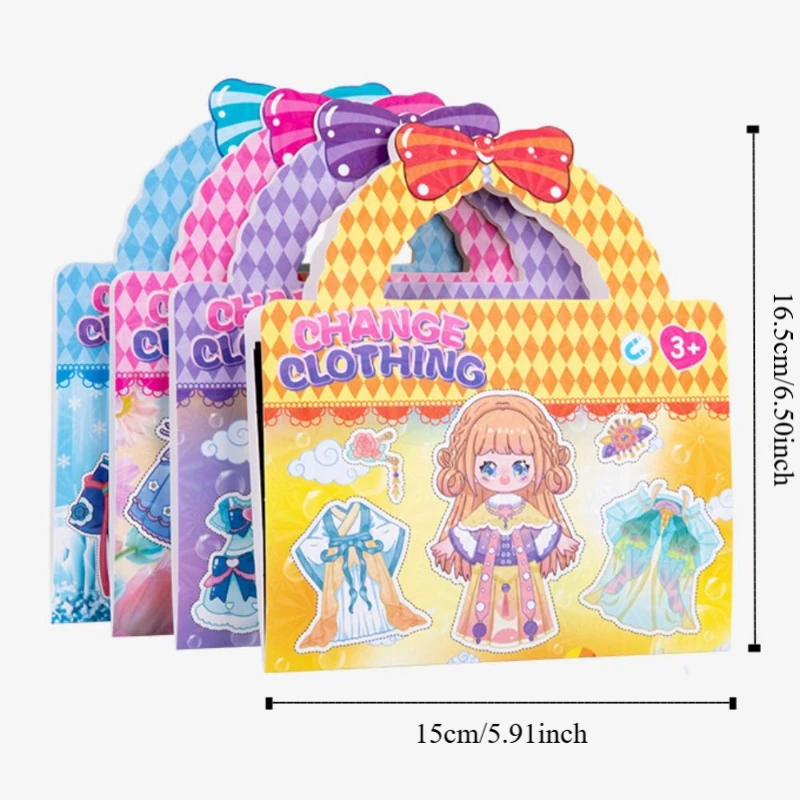 Cartoon Cartoon Sticker Book Three-Dimensional Paper Sticker Quiet Book Cute Decorative Cartoon Quiet Book Children Gifts