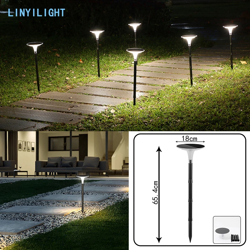 80LED Outdoor Solar Lights Path Lights Ring Pathway Lights Round Solar Lights Solar Pathway Lights Outdoor for Garden Backyard