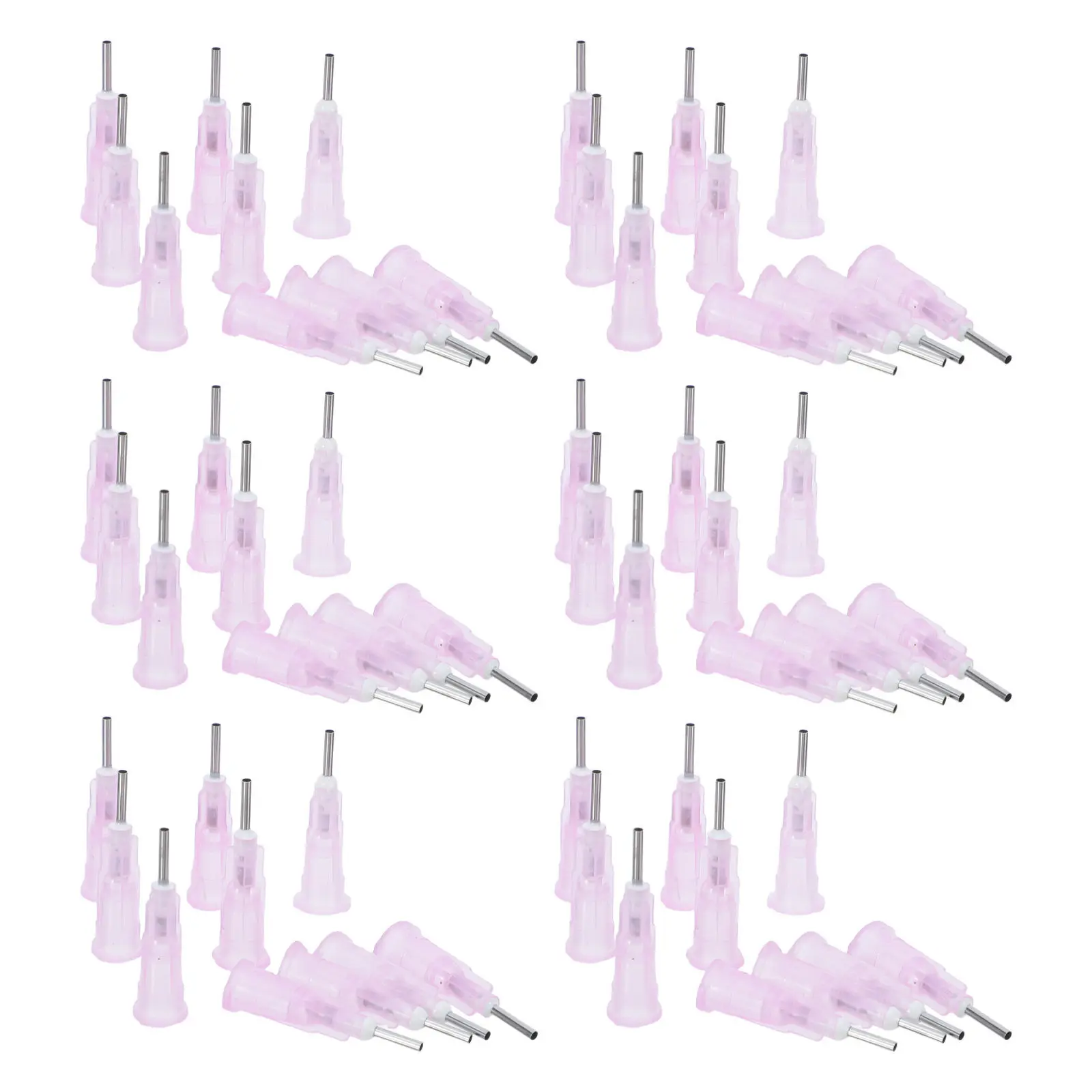100Pcs Precision Dispensing Needles Blunt Tip Stainless Steel Luer Lock Industrial Glue Ink Refilling Needle Set