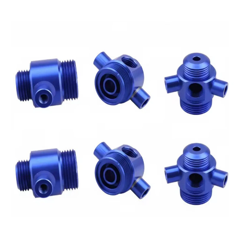 

Анодированные алюминиевые детали для гидравлических систем, изготовленные на станках с ЧПУ. Услуги индивидуальной обработки на станках с ЧПУ.