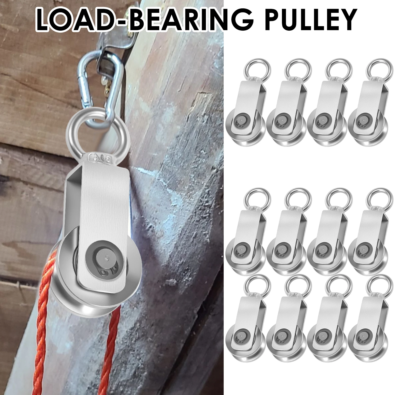 

Поворотный ролик U-образной формы из нержавеющей стали 304 с двойным подшипником, сверхтихий, съемный, для тренажеров и систем тяги