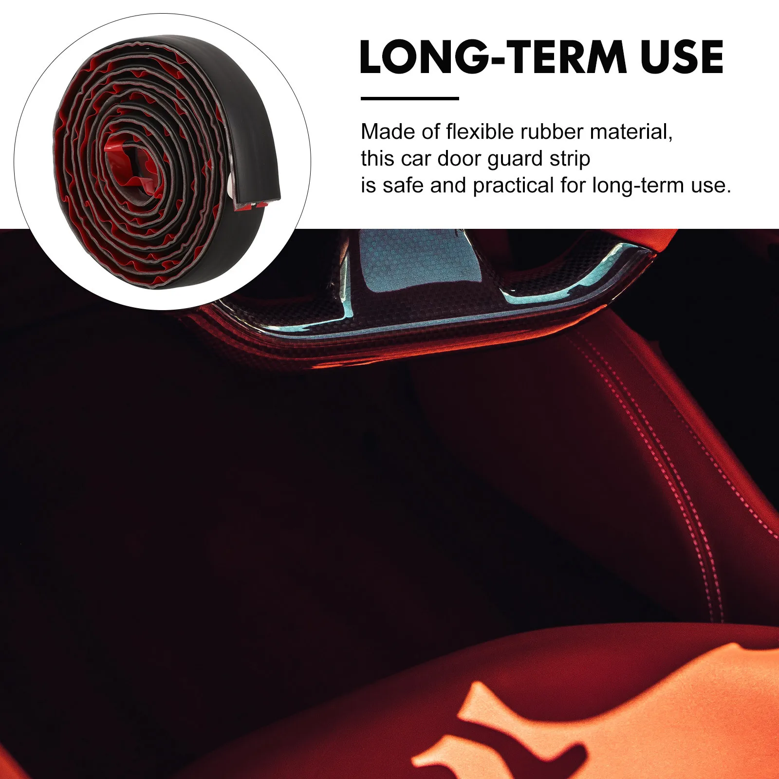 

Car Door Edges Guard 1m Protective Strip Noise Reduction Scratchproof Trim for Vehicles Suvs Utvs Boats Car Door Edges Guards