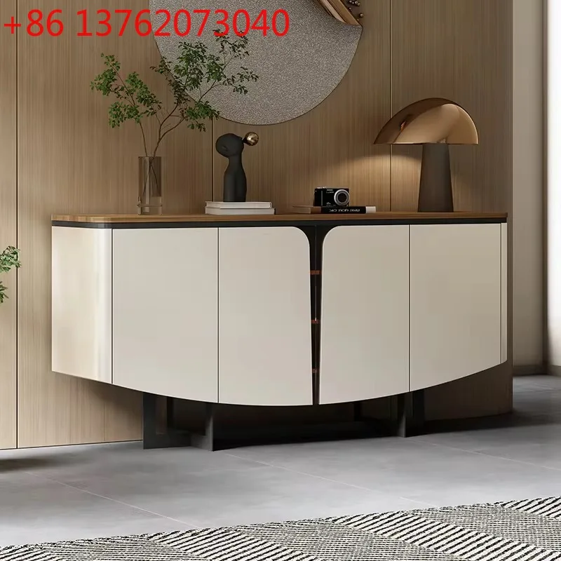 

Итальянский минималистичный лакированный сервант, входной шкаф из цельного дерева, современный и простой