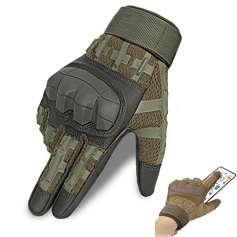 Tactical Gloves Airsoft Shooting Gloves Combat Protective Gear Men Hunting Hiking Anti-Skid Full Finger Gloves