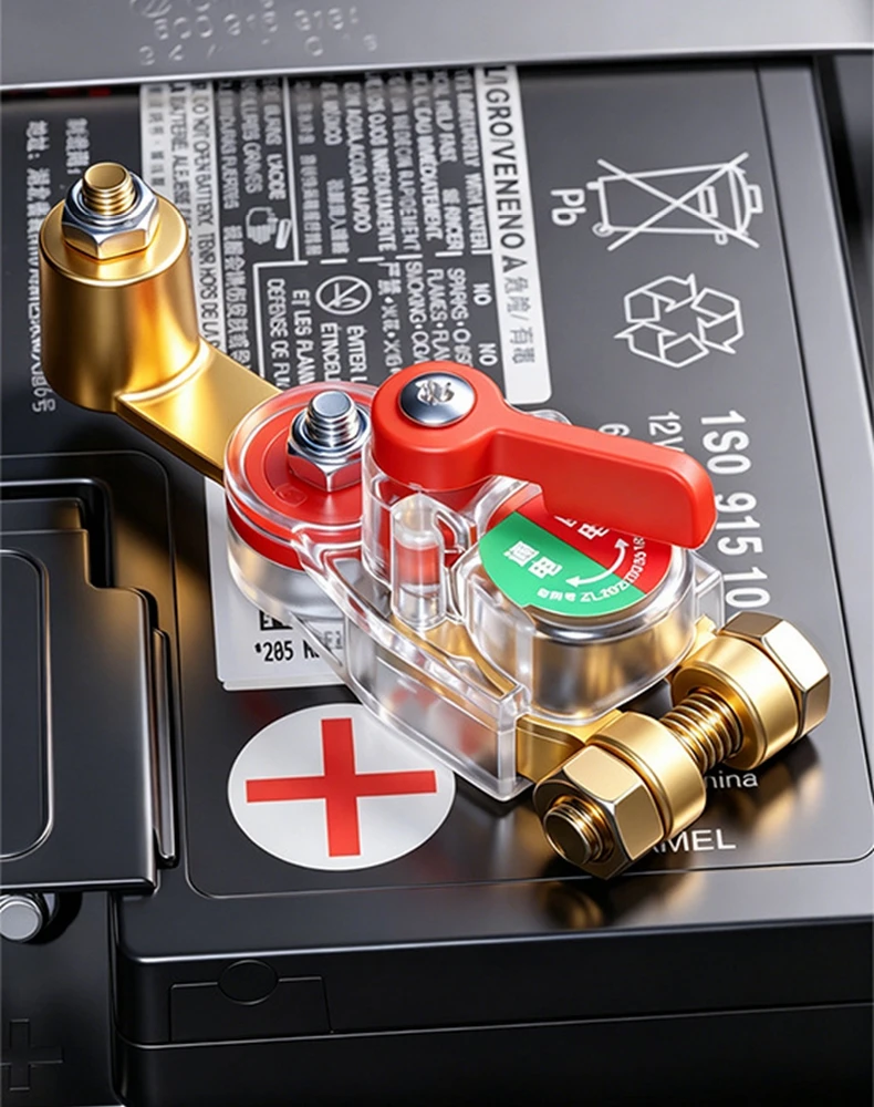 Manueller Drehbarer Batterietrennschalter, Einstellbarer Hochleistungs-Trennschalter 12V-24V für Auto, LKW, Boot – Detail 11