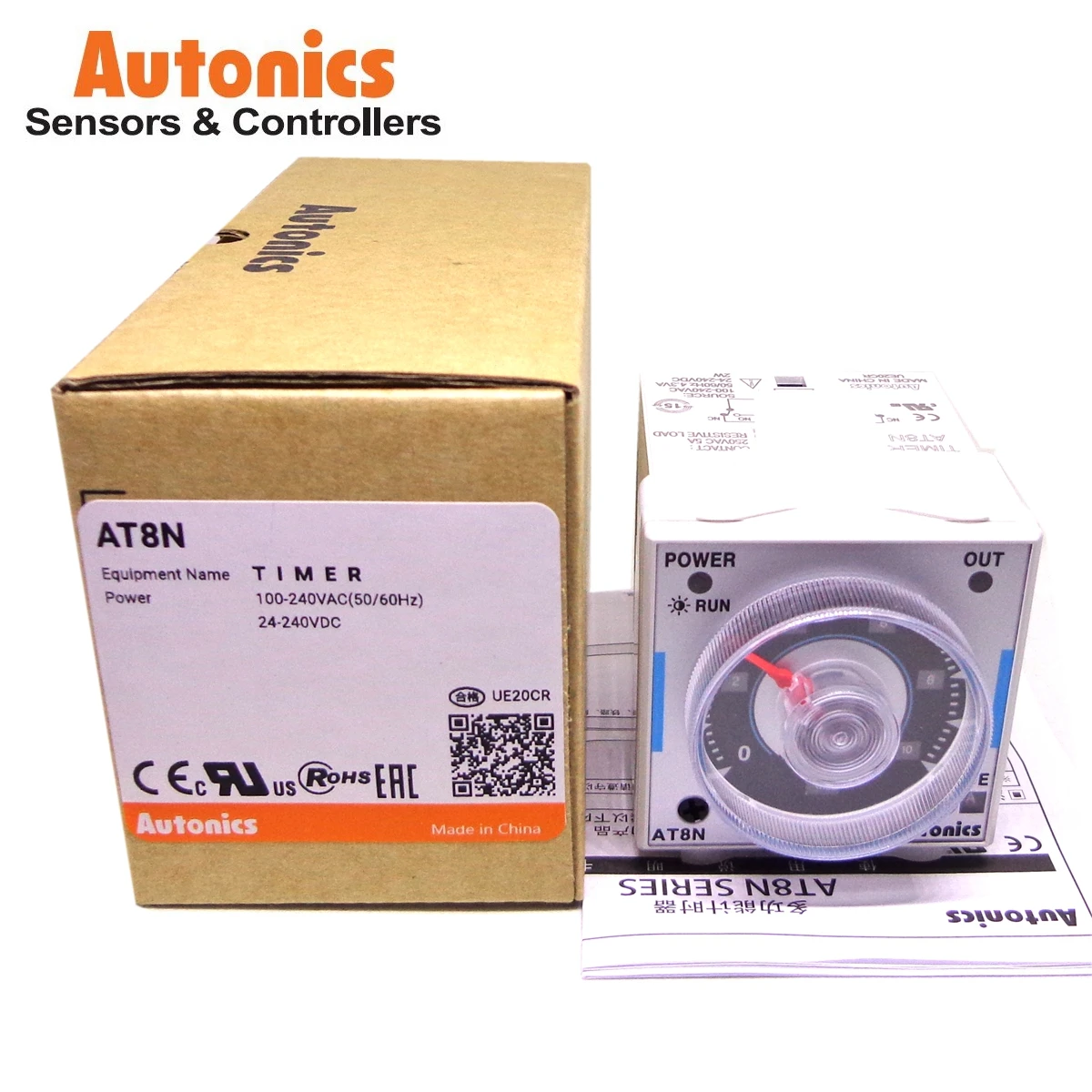 Autonics 100%-NEW TIMER AT11DN AT11EN AT8N AT8N-2 PS-11 PG-11 PS-08 PG-08 100-240VAC 24-240VDC TIME RELAY Original