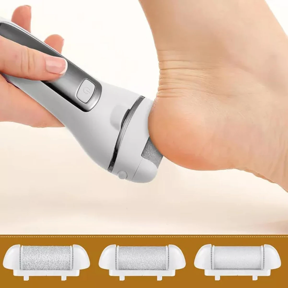 رؤوس دوارة بديلة متوافقة مع مجموعة أدوات ماكينة حلاقة مسامير القدم للكعوب المتشققة والجلد الميت #3