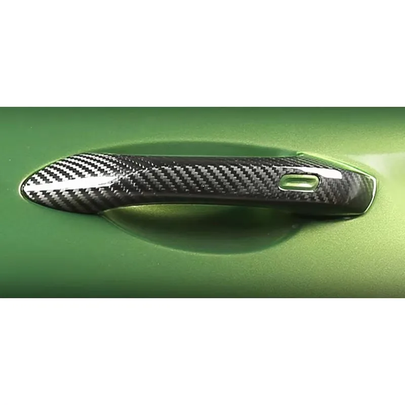 genuine carbon fiber exterior door handle carbon fiber protective door handle sticker modified exterior decoratio
