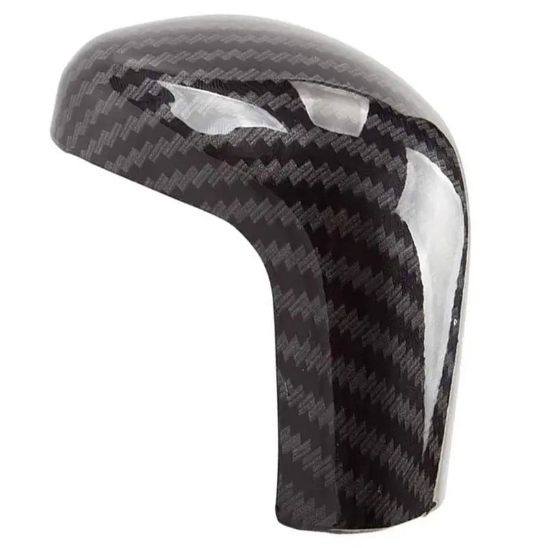 2X Carbon Fiber Print Auto Gear Shift Knob Cover Trim For Toyota Camry 2018-2020 Avalon Corolla Hatchback 2019 2020