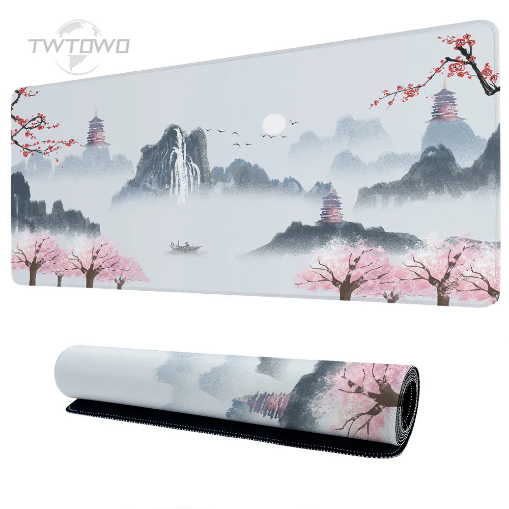 

Mouse Pad Gaming Landscape Painting XL Home New Custom Computer Mousepad XXL Non-Slip Office Accessories Table Mat Mice Pad