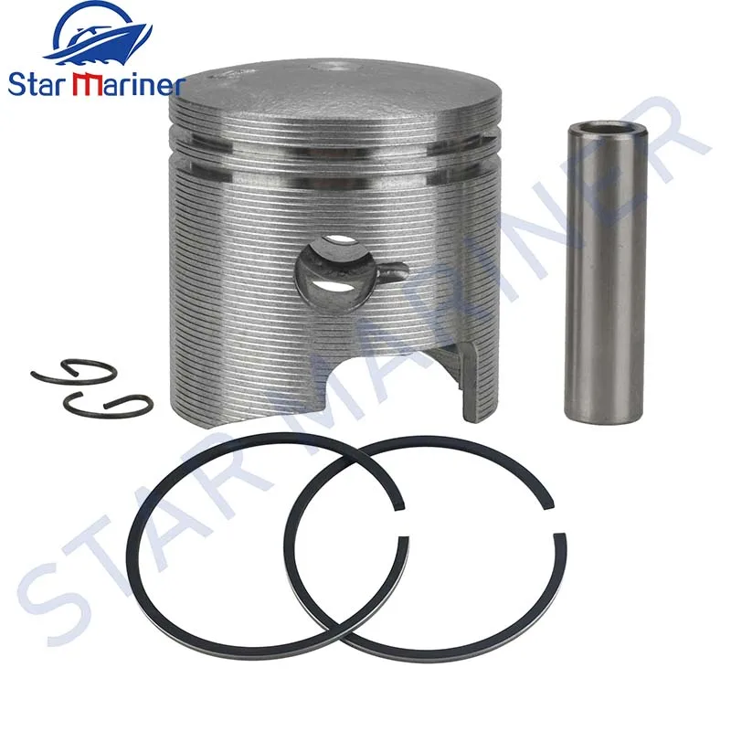 12110-93120 Piston Set STD 59MM With Ring For Suzuki Outboard Motor 2 Stroke DT9.9  DT15 9.9HP 15HP 12110-93900