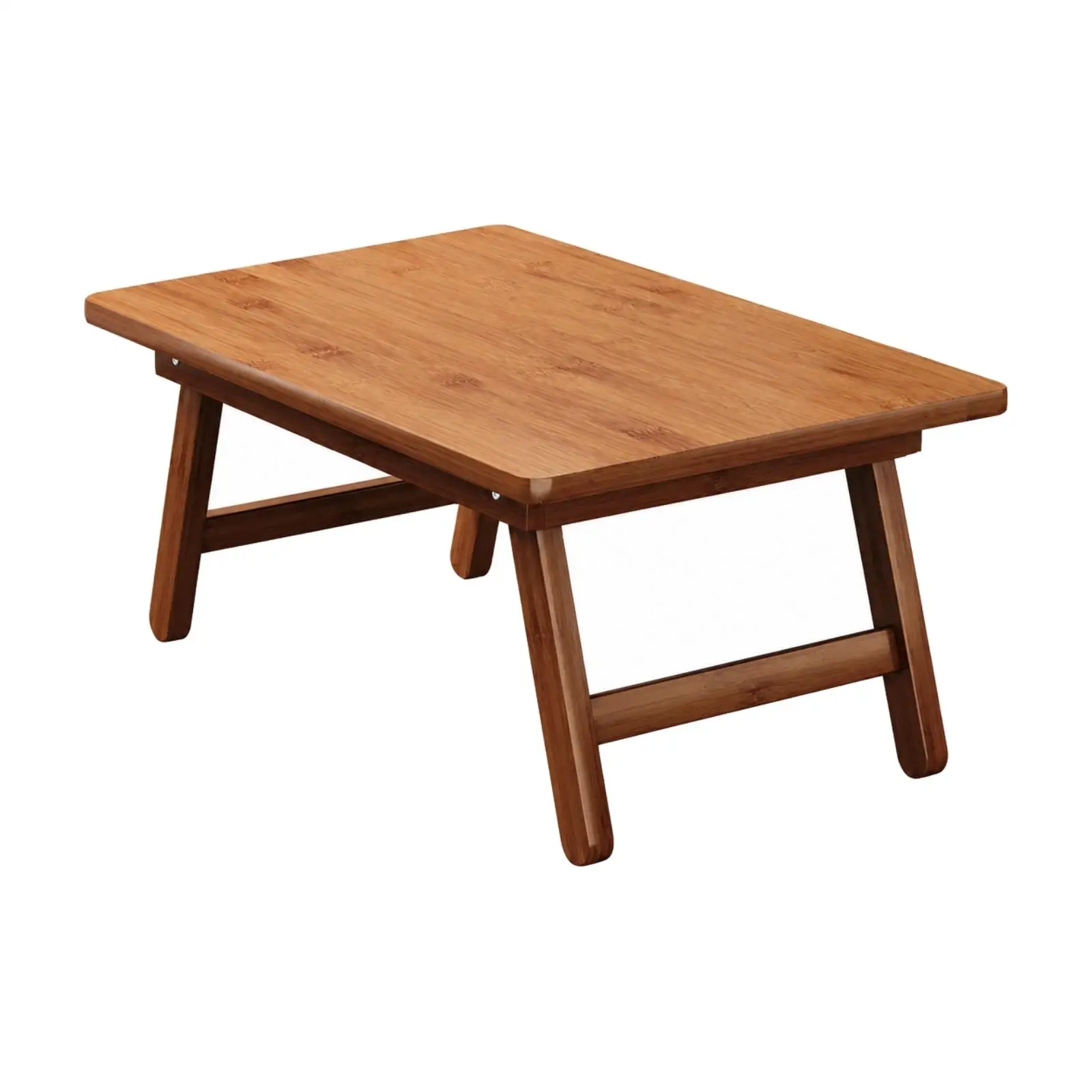Bamboo Folding Low Desk Portable Small Table for Tea Ceremony Floor Seating Balcony Corner Space Saving Design