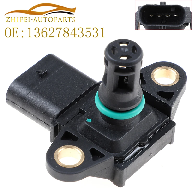 

13627843531 Manifold Absolute Boost Pressure MAP Sensor Car 784353101 5WK96865Z 74723003 For BMW 3.5 135I & 335I N20 N54