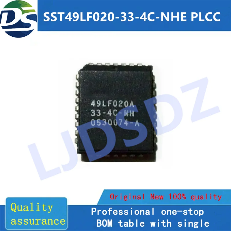 1 PÇS/LOTE  SST49LF020-33-4C-NHE PLCC  NEW  IN  STOCK