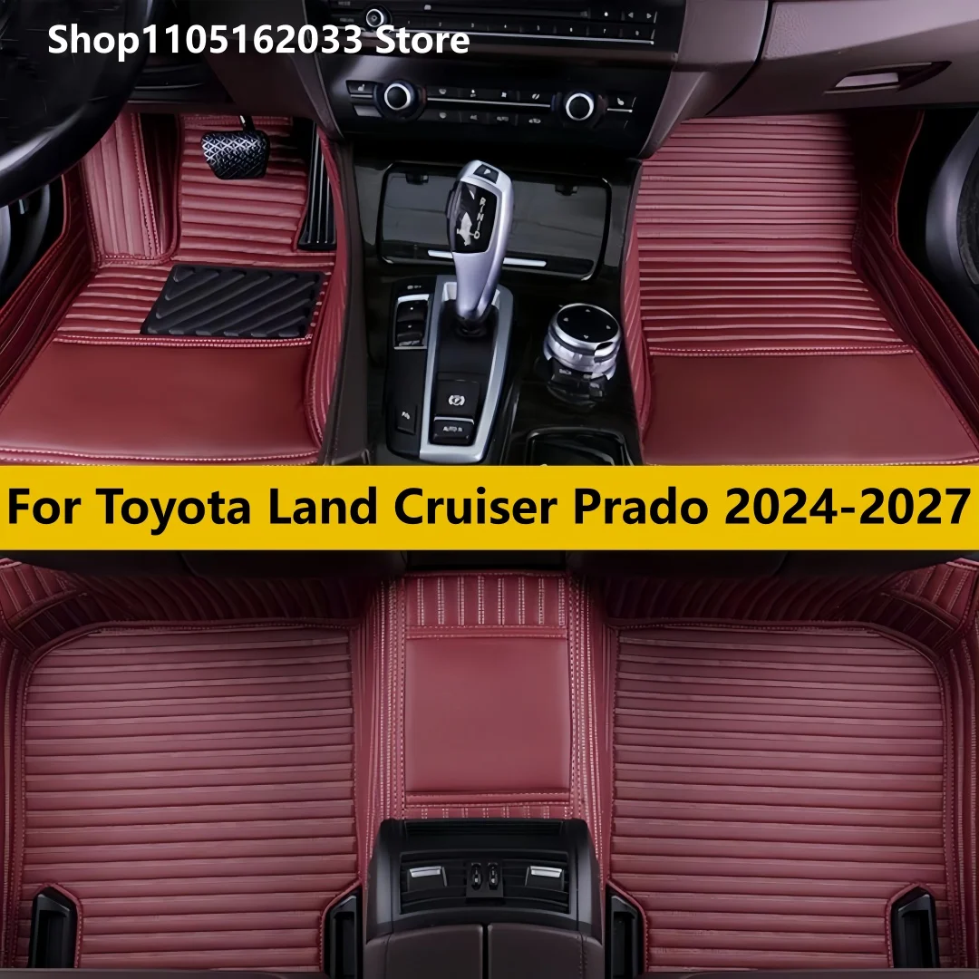 

Car Floor Mats Fit Toyota Land Cruiser Prado 250 J250 LC250 2024 2025 2026 2027 Auto Foot Matts Rugs Vehicle Leather Carpet Pads