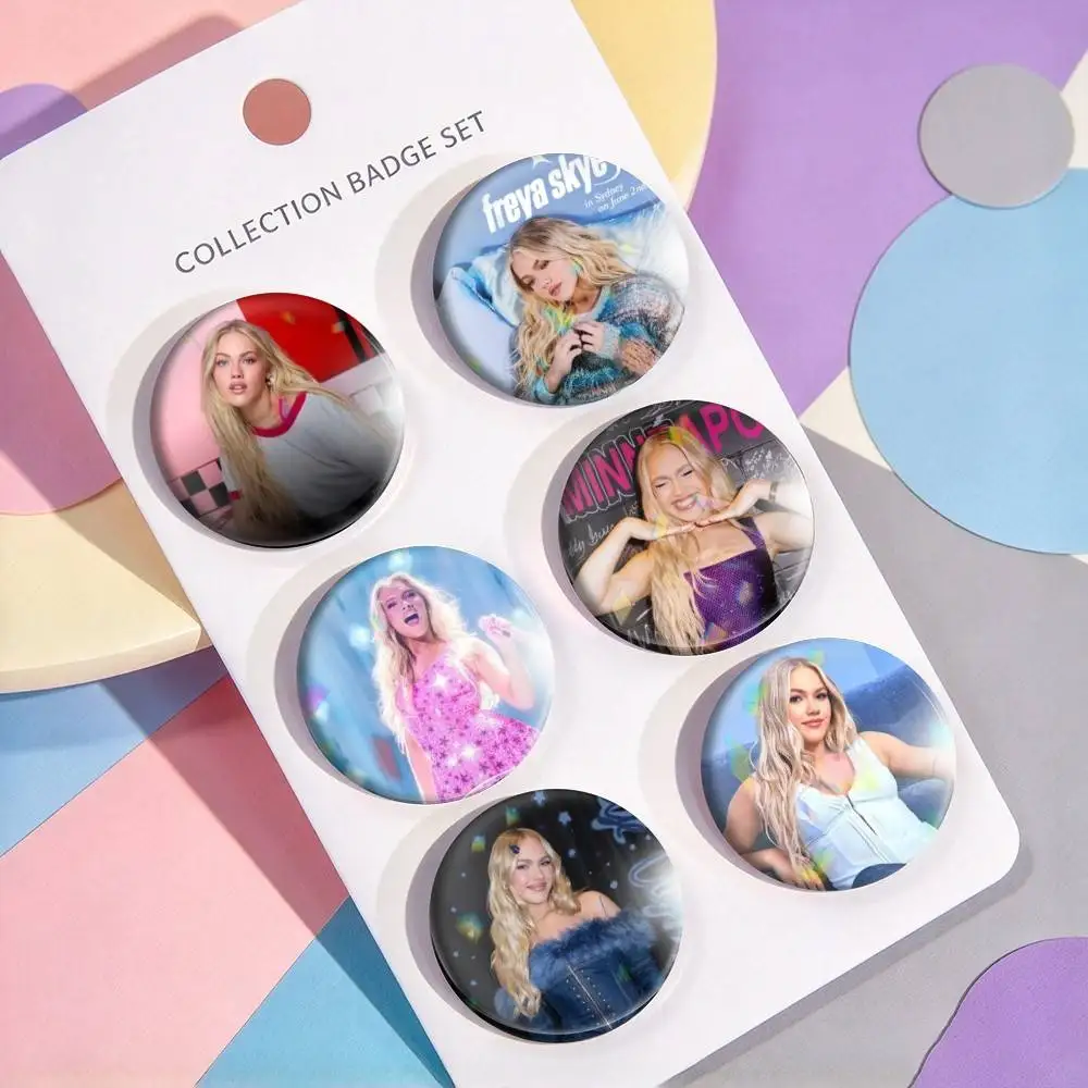 Freya S-Skye Pop Singer  25mm 32mm 44mm 58mm 75mm Brooches Badges Pins for Accessories Gift