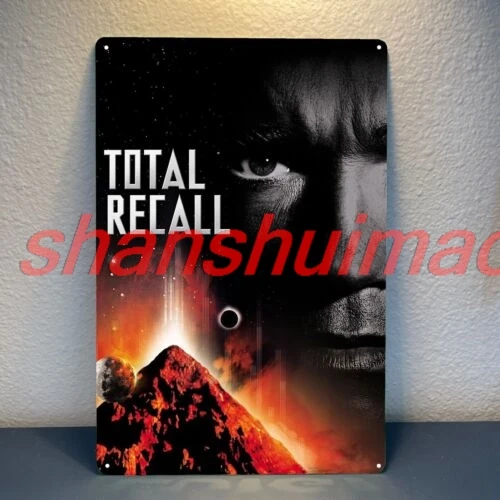 Total Recall Movie Metal Poster Tin Sign 20x30cm Collectable Plate sign