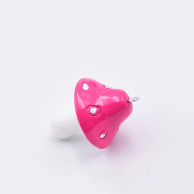 5pcs Colorful Mushroom Charms Jewelry Finding Cute Simulated Food Resin Floating Pendant Craft Making Diy Earings Jewelry C153