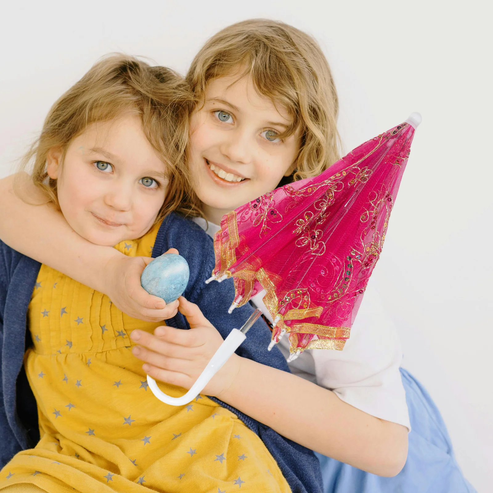 

Dancing Lace Umbrella for Kids Elegant Foldable Design Children's Performance Prop Photography Accessory Decorative Hand